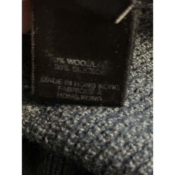 Marc by Marc Jacobs Sweater Wool & Silk Crop Women Medium Gray Plunge Open Back - Picture 9 of 16